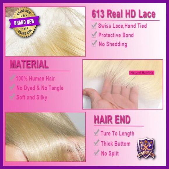 13x6 HD Lace Frontal Closure 14 Inch Brazilian Virgin Remy Human Hair main image 4